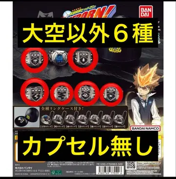 가챠가챠 가정교사 히트맨 리본 봉고레 반지 캡슐 없음 6종