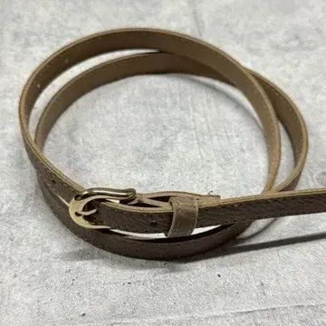 새상품 말발굽형 골드 버클 벨트 인조 가죽 가는 벨트 그레이지