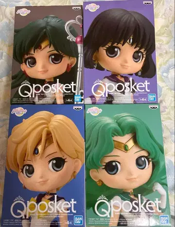 Qposket 세일러문 피규어 4체 세트