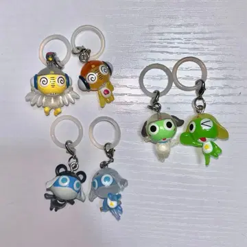 개구리 중사 케로로 표시 키링 세트