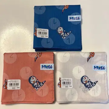 새상품 3개 도라에몽 타임 보자기 손수건 반다나 런치 크로스 기프트