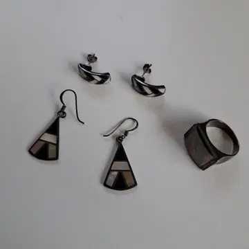 유품 정리 반지 귀걸이 3세트 빈티지