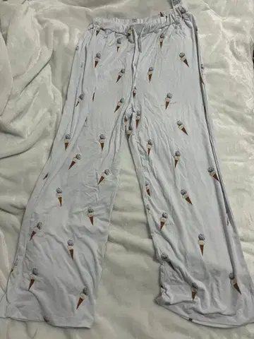 젤라또피케 아이스크림 패턴 롱 팬츠(BLU-F)