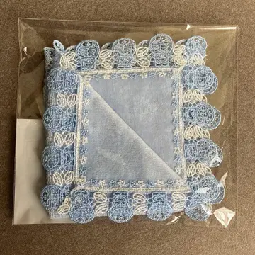 [ 미개봉 새상품 ] 근택 레이스 손수건 도라에몽 아쿠아 블루