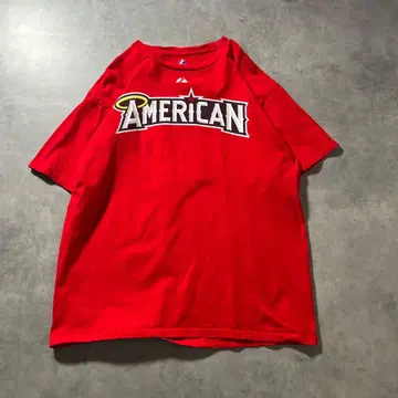 빈티지 팀 칼리지 AMERICAN 원포인트 로고 T셔츠