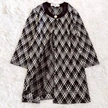 지방시 롱 가디건 42 골드 버튼 비쥬 자켓