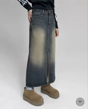 BLACKUP 블랙업 롱 데님 스커트 S 사이즈