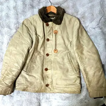 BLUE BLUE 저먼 크로스 지퍼 N-1 데크 자켓 L