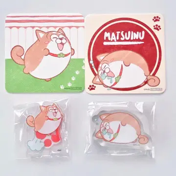 오소마츠 6쌍둥이 마츠이누 오소마츠 시바견 코스터 아크릴 스탠드 세트