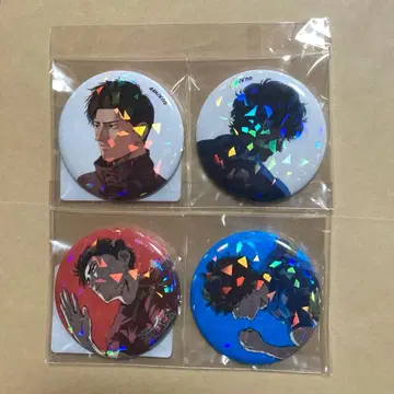 100엔 홀로그램 캔뱃지 2개 세트