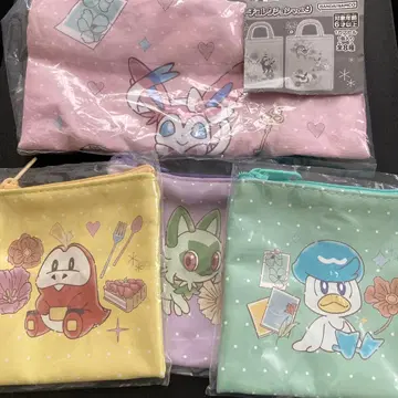 포켓몬 파우치 컬렉션 9 냐오하 꾸왁스 뜨아거 님피아 세트