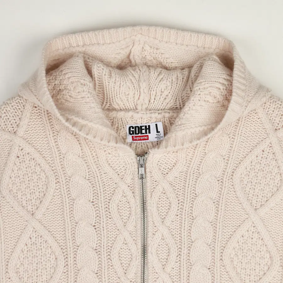 [L] Supreme x Good Enough 拉链连帽衫 石色 - 25SS