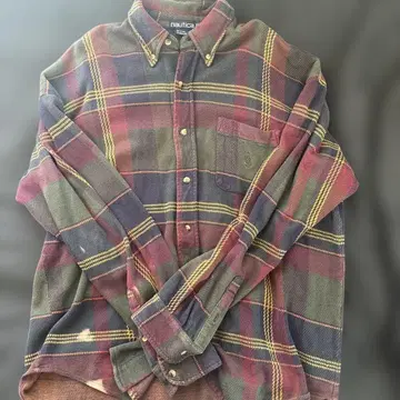 Nautica 체크 무늬 플란넬 셔츠 XL