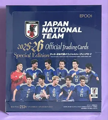 EPOCH2025-26 축구 일본 대표 미개봉 새상품 1박스 슈링크 포함