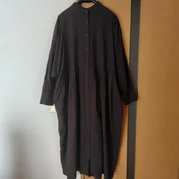 tukuroi SUN VALLEY 코튼 린넨 원피스 스탠드 넥