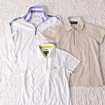 A5 여성 S 아디다스 나이키 골프 셔츠 3장 일괄