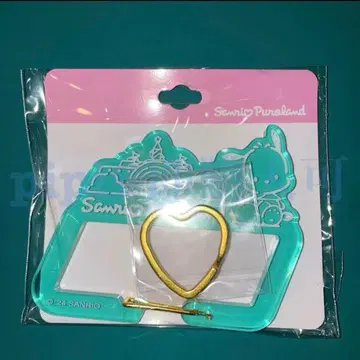 2 포차코 하트 반지 부착 아크릴 카라비너 퓨로랜드 산리오