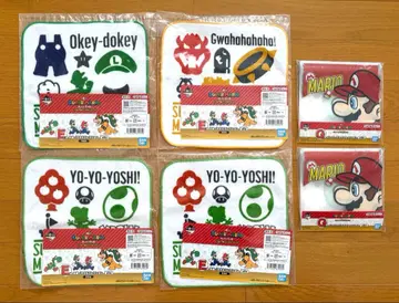 슈퍼 마리오 제일복권 E상 핸드 타월 G상 지퍼 백