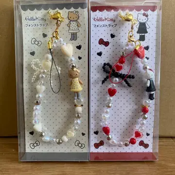 헬로키티 폰 스트랩 2개