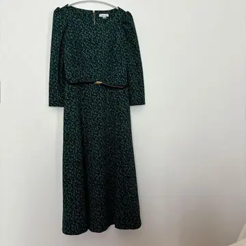 캘빈 클라인 그린 긴팔 롱 원피스 [12 표기] 오샤레