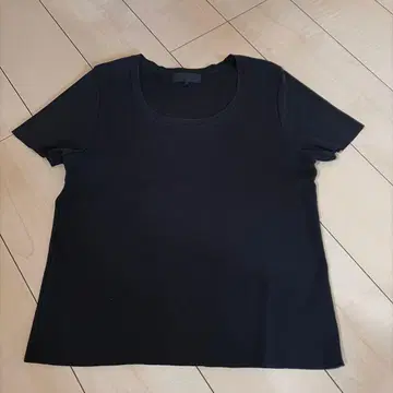 언타이틀 UNTITLED 블랙 반팔 니트 사이즈 44