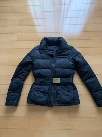 폴로 랄프로렌 벨트 포함 블랙 여성용 다운 자켓 M 사이즈