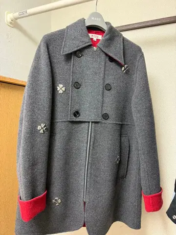 MASU CLOVER ZIP-UP COAT GRAY 46 MASU