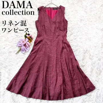 [ 마 혼방 ] 다마 컬렉션 린넨 샴브레이 카슈쿨 원피스 A라인
