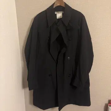 빈티지 새상품급 KATHARINE HAMNETT 네이비 트렌치코트 L