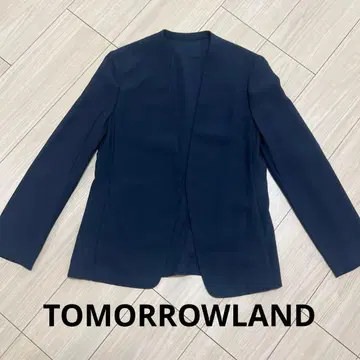 컨디션 최상 투모로우랜드 노카라 자켓 34 일본제 오케이션