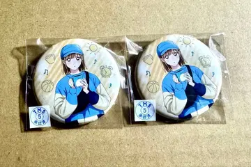 푸른상자 모닝 루틴 캔뱃지 사슴노 치나츠 2세트