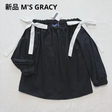 새상품 M'S GRACY Ribbon Blouse 리본 블라우스 38