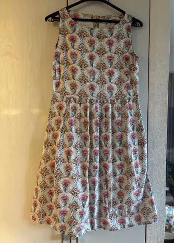 폴앤조 시스터 꽃무늬 원피스 스커트 안감 레이스