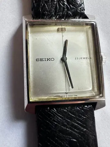 SEIKO 23JEWELS 수동 와인딩 시계 스퀘어
