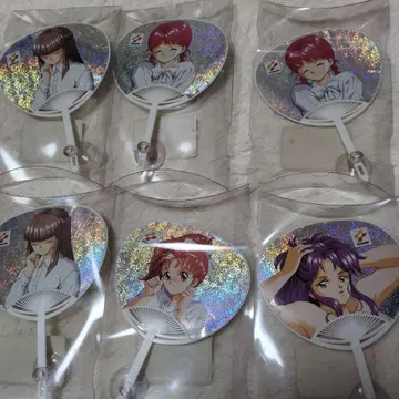 두근두근 메모리얼 미니 부채 6개 세트