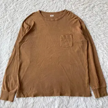 PHIGVEL 피그벨 긴팔 티셔츠 롱티 브라운 티셔츠 4321