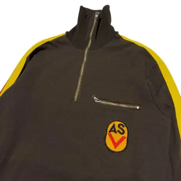 [ 하자품 ] 80s 독일군 하프 지퍼 맨투맨 저지