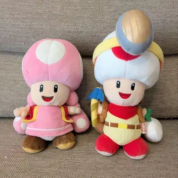 슈퍼 마리오 키노피오 대장 키노피코 봉제 인형 세트 2체