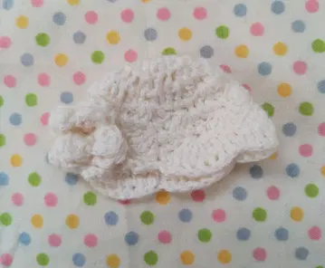 WTG 카나마미 화이트 크로 셰 뜨개질 인형 모자 momoko에도