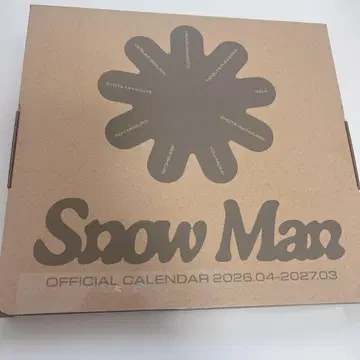 미개봉 새상품 SnowMan 달력 2026년 4월 ~ 2027년 3월
