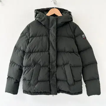 케이프 경적 다운 자켓 카키 그린 42