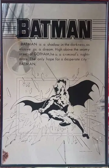 BATMAN 코믹 아트 포스터 프레임 포함