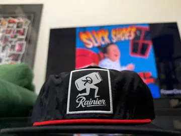 USA Rainier Brewing BEER 캠핑 나일론 캡 블랙