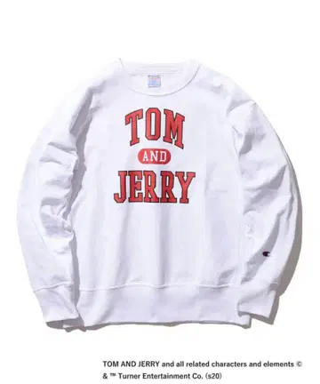 Champion x BEAMS 별주 TOM&JERRY 롱 슬리브 티셔츠