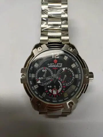 빌렛 크로노그래프 쿼츠 워치 다이얼 컬러 블랙