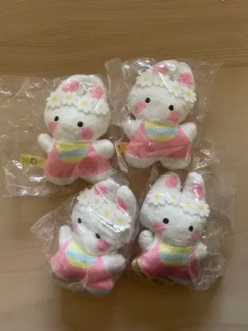 꽃 왕관 마스코트 치어리참 가챠가챠 4체 세트