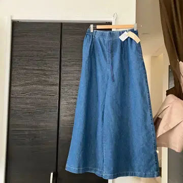 스튜디오 클립 미사용 새상품 배기 studio clip 데님 가우초 팬츠