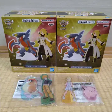 포켓몬 마스터즈 EX 피규어 2개 아크릴 스탠드 2종 4개 세트
