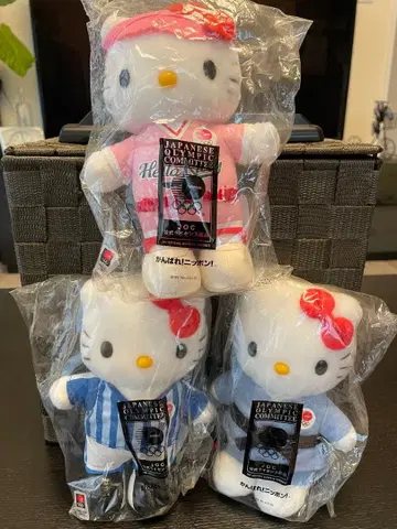 헬로키티 2004년 올림픽 봉제 인형 3개 세트
