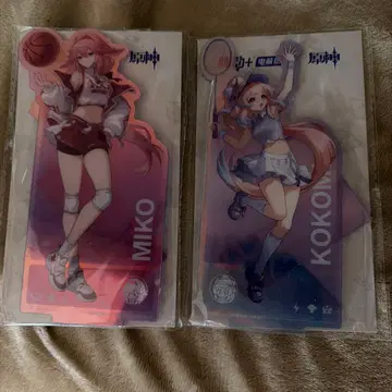 원신 심해 아에 미코 아크릴 스탠드 맥동 콜라보 공식 정품